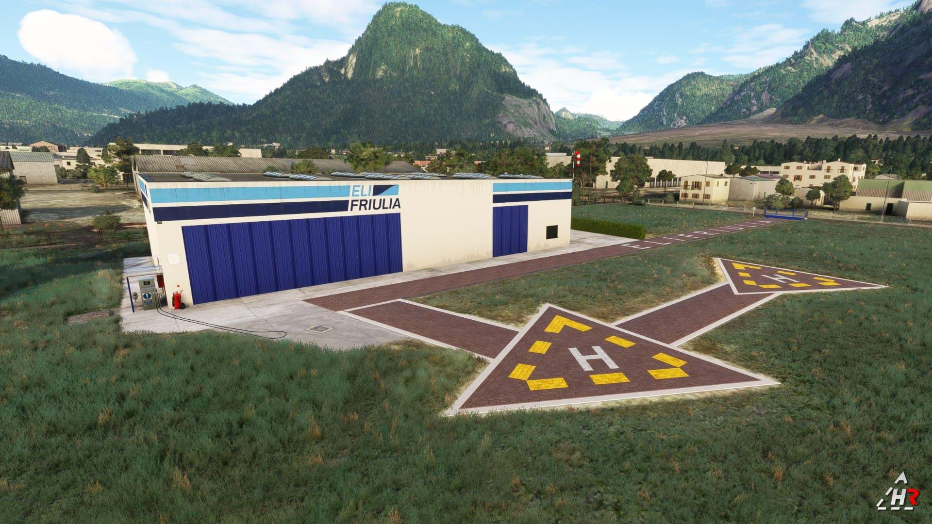 HRSimYard EliFriula heliport Tolmezzo MSFS