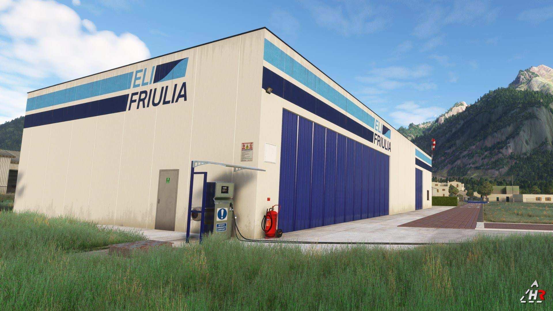 HRSimYard EliFriula heliport Tolmezzo MSFS