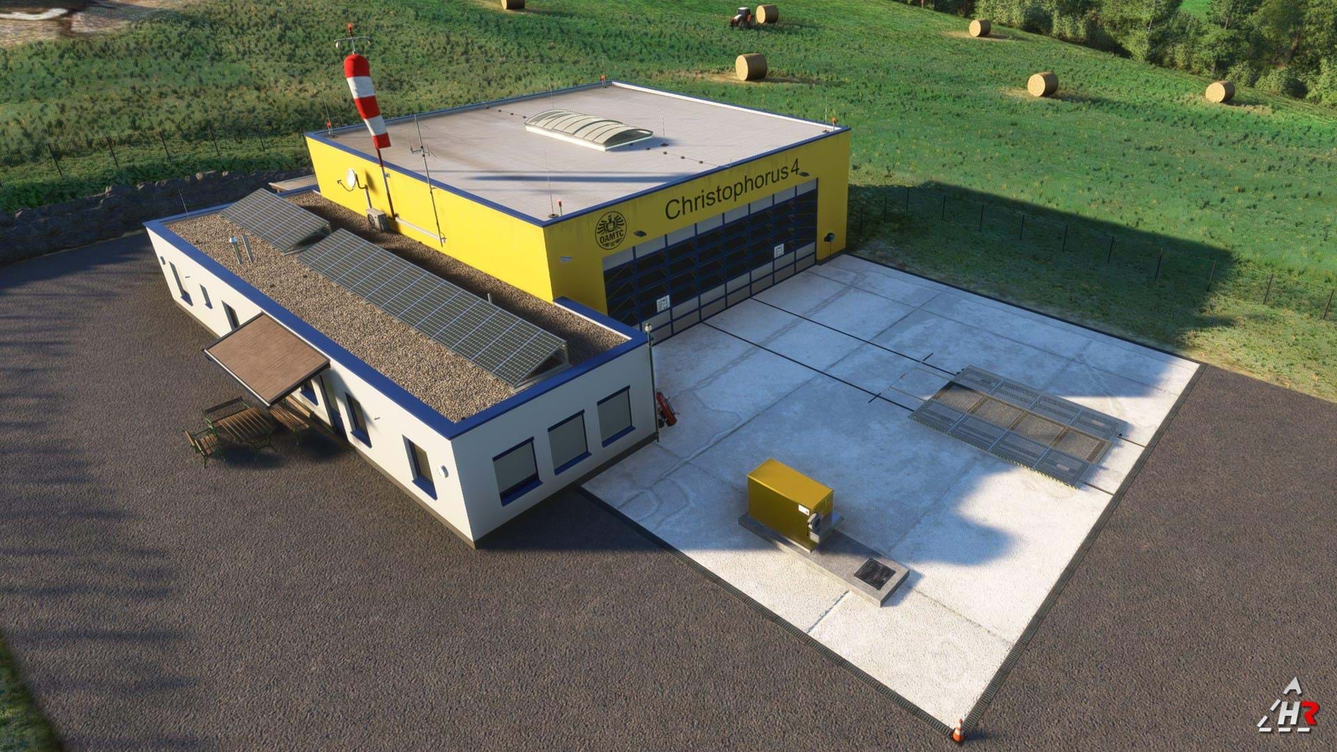 HRSimYard LOJC heliport C-4 Kitzbühel MSFS