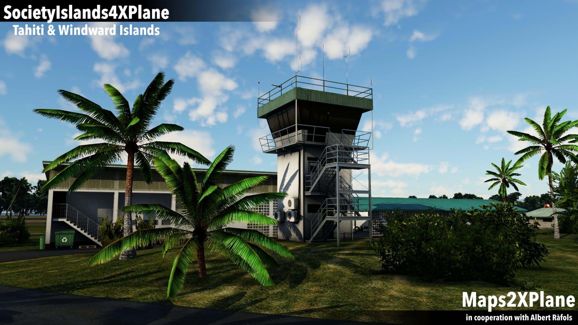 Maps2XPlane Society Islands XP - Tahiti & Windward Islands for X-Plane 11/12
