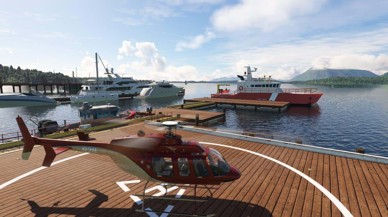 Roman Design Vancouver Island Heliports and Seaplane Bases scenery for MSFS