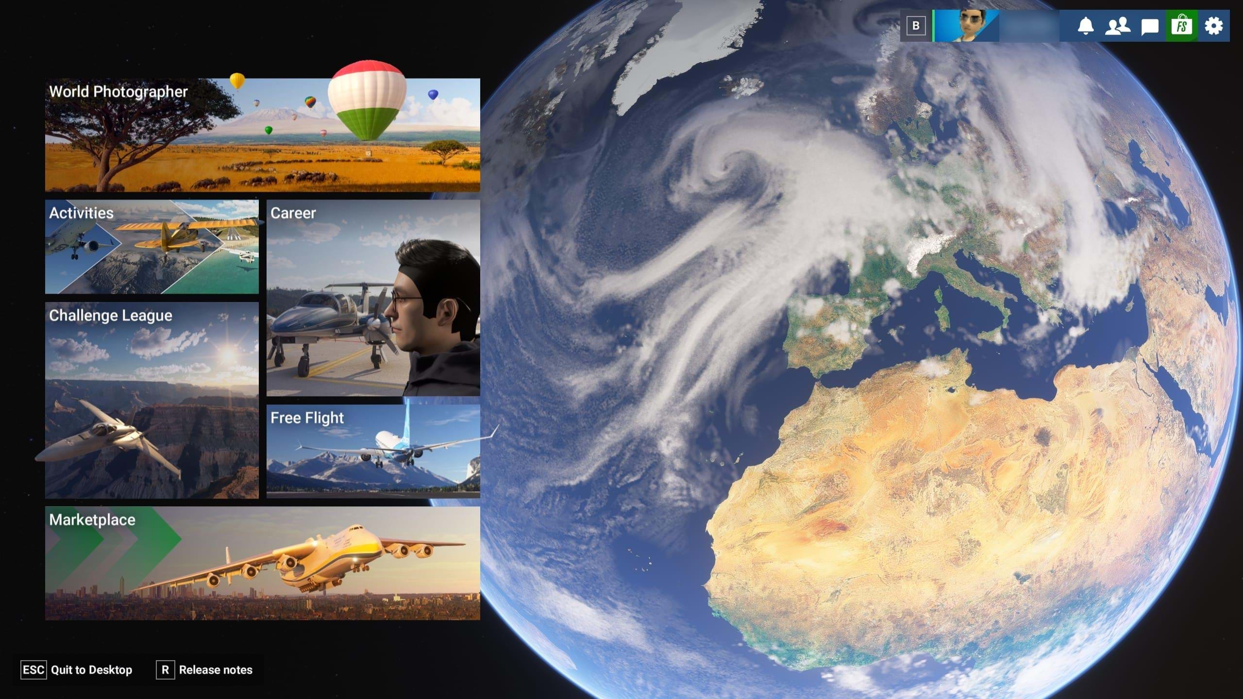 MSFS 2024 - Main menu