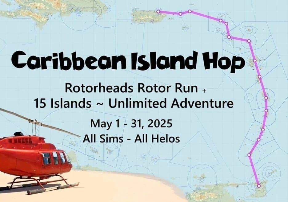 New Rotor Run in May – Rotorhead - Caribbean Island Hop